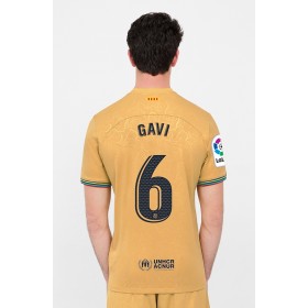Virallinen pelipaita FC Barcelona GAVI 6 Vieras 2022-23 Lyhythihainen - Miesten